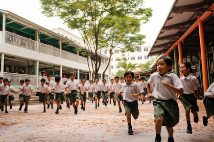 Schulkinder in Vietnam